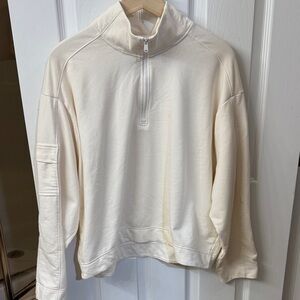 Athleta Retroterry 1/4 zip sweatshirt